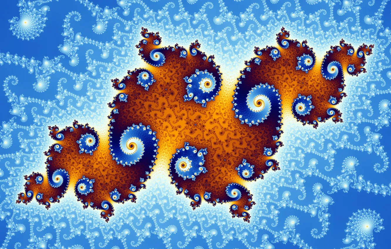 Photo wallpaper pattern, spiral, fractal, symmetry