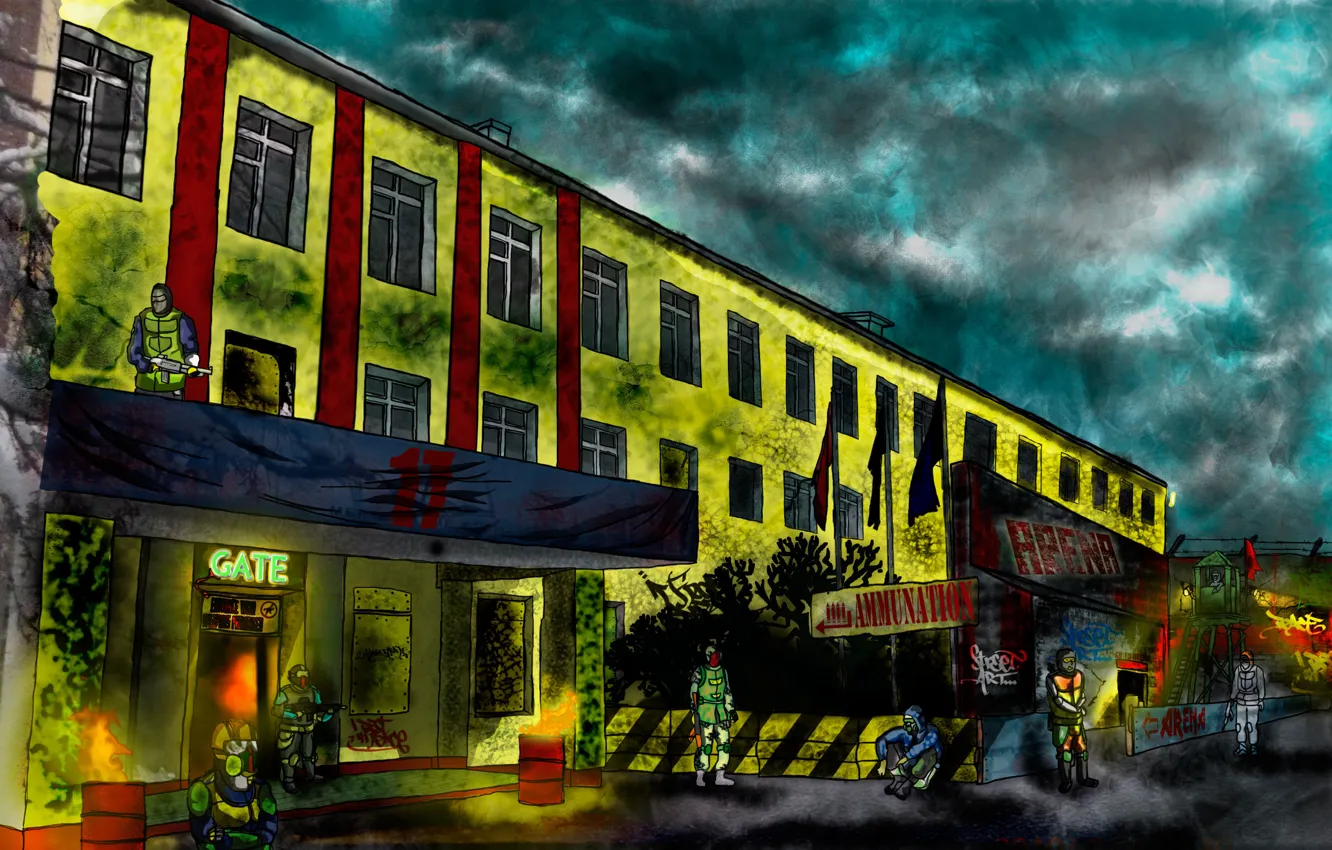 Photo wallpaper Apocalypse, Internat, Almaty, Droid