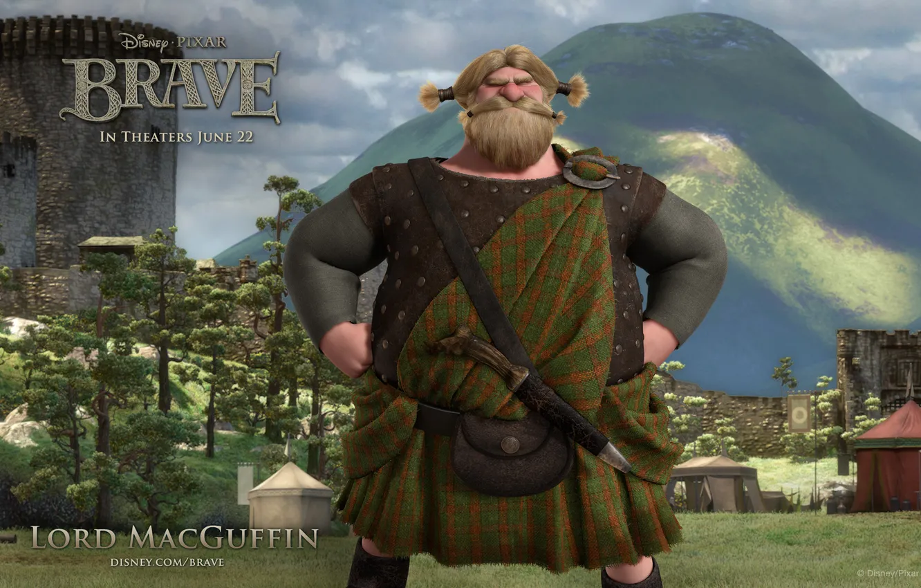 Photo wallpaper Disney, Brave, Lord MacGuffin