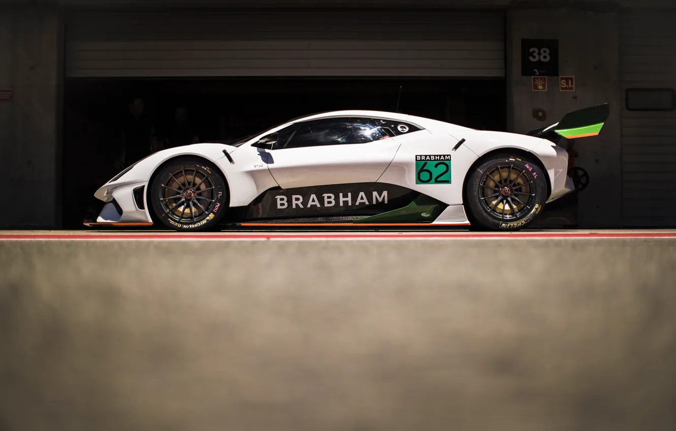 Photo wallpaper side view, Brabham, BT62, Brabham BT62