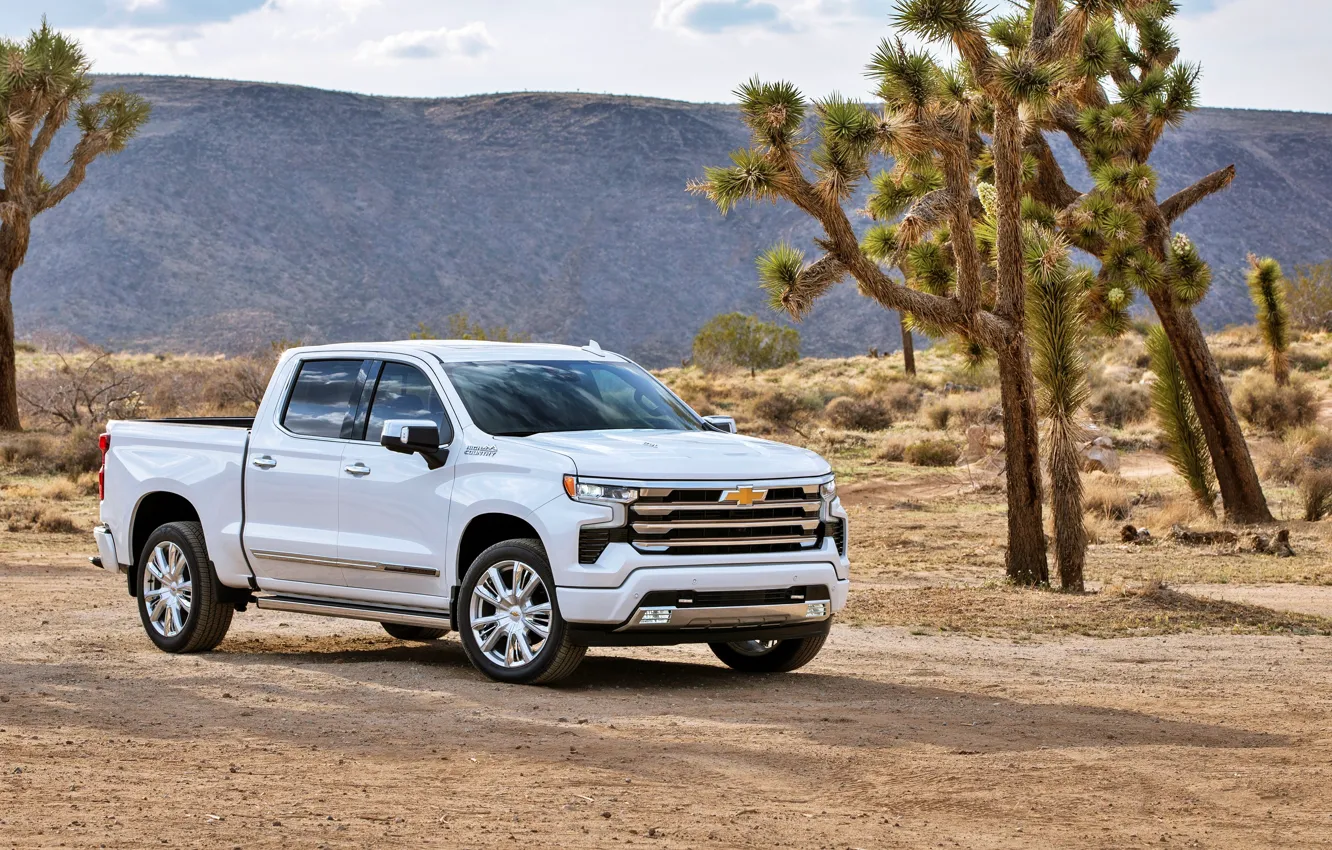 Photo wallpaper cars, Silverado, on the desktop, desert, Wallpaper, car, machine, auto