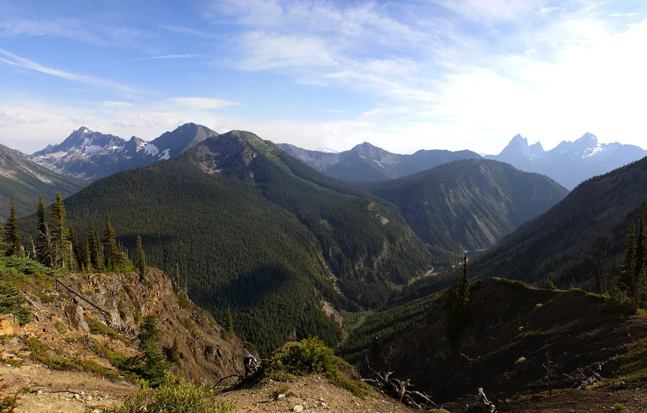 Photo wallpaper mountains