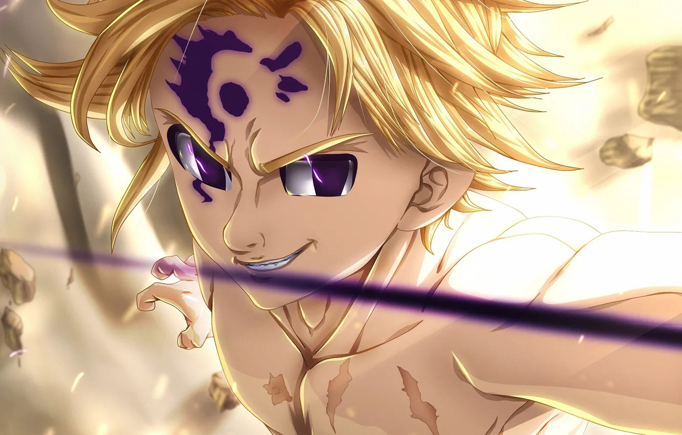 Photo wallpaper smile, Nanatsu no Taizai, The seven deadly sins, Melides