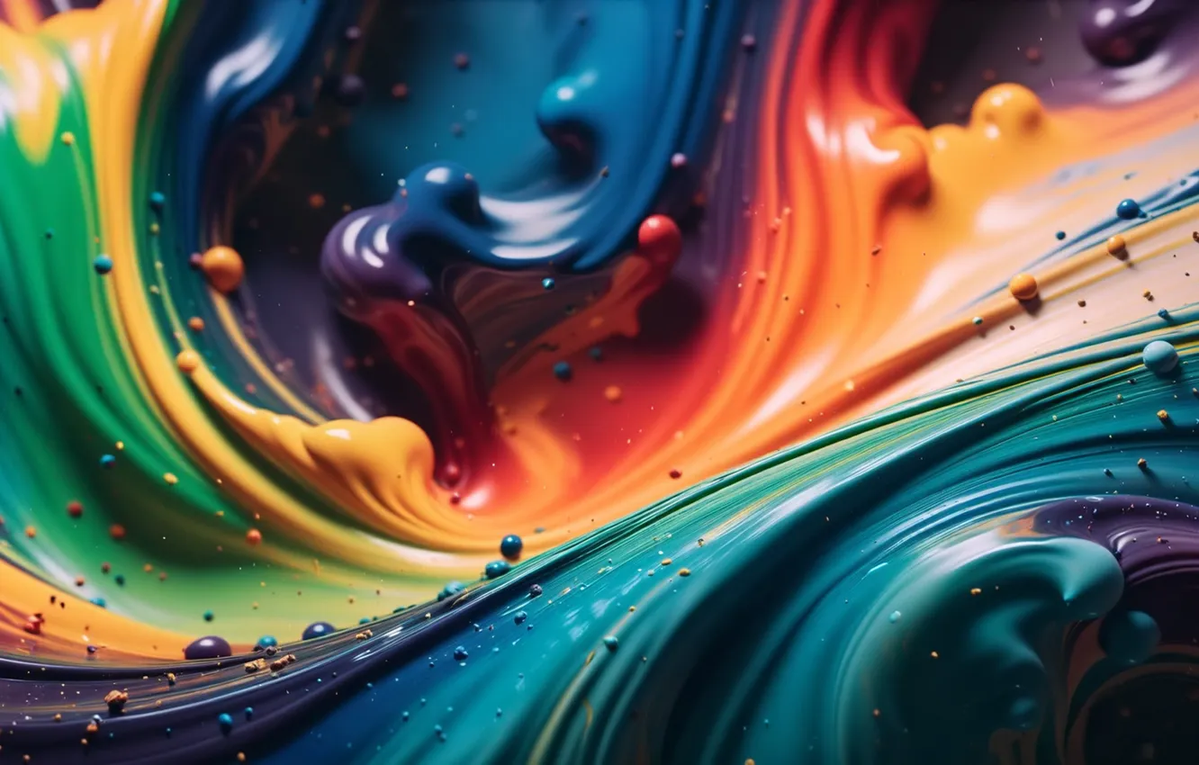 Photo wallpaper abstraction, paint, color