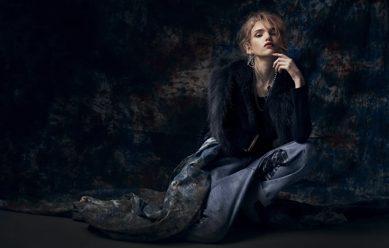 Photo wallpaper girl, pose, style