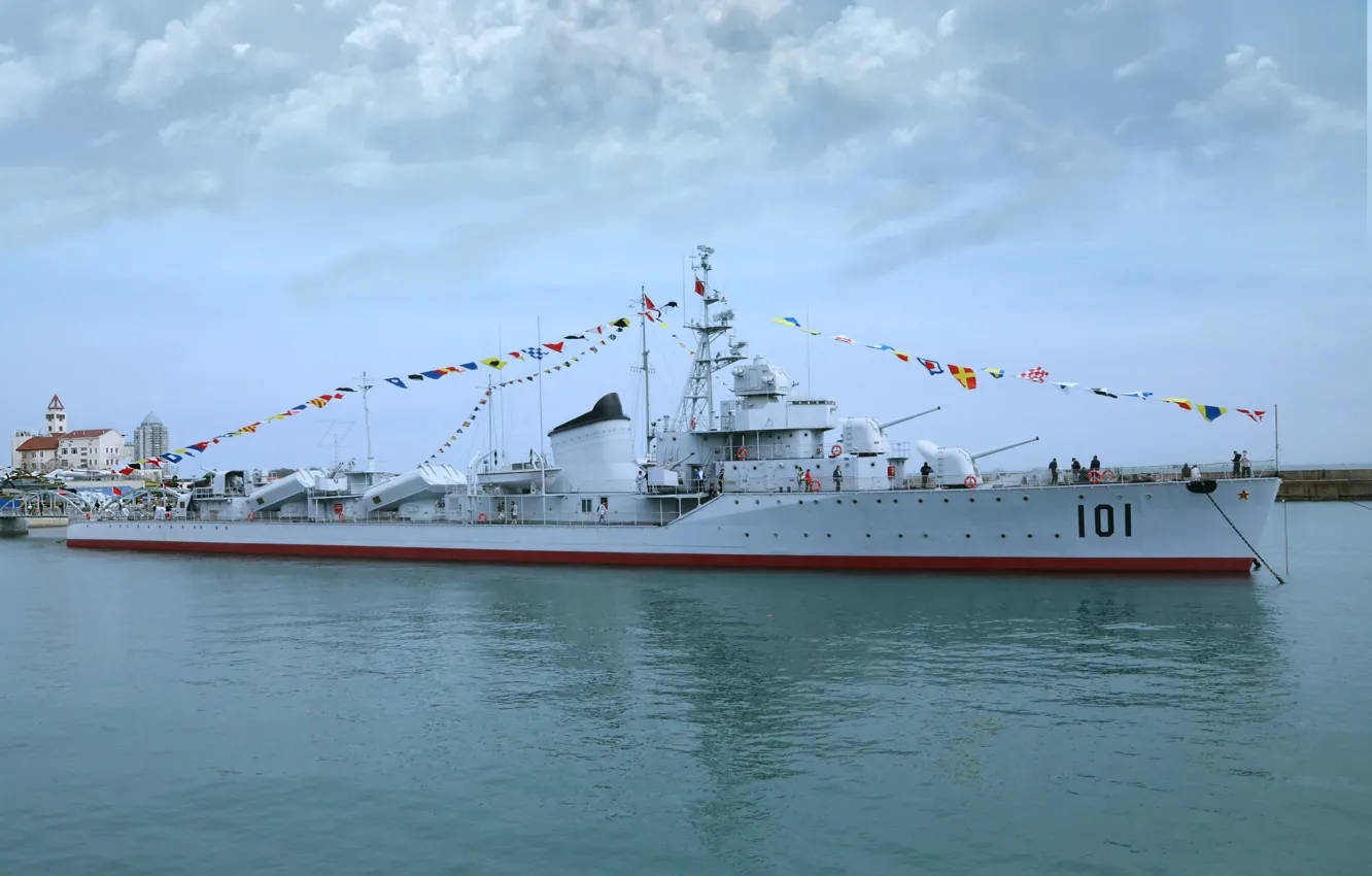 Photo wallpaper China, destroyer, museum ship, Anshan