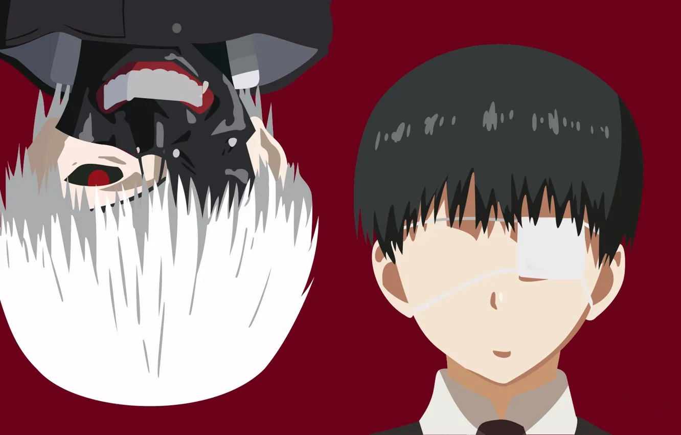 Photo wallpaper hate, Tokyo, red, blood, game, anime, power, red eyes