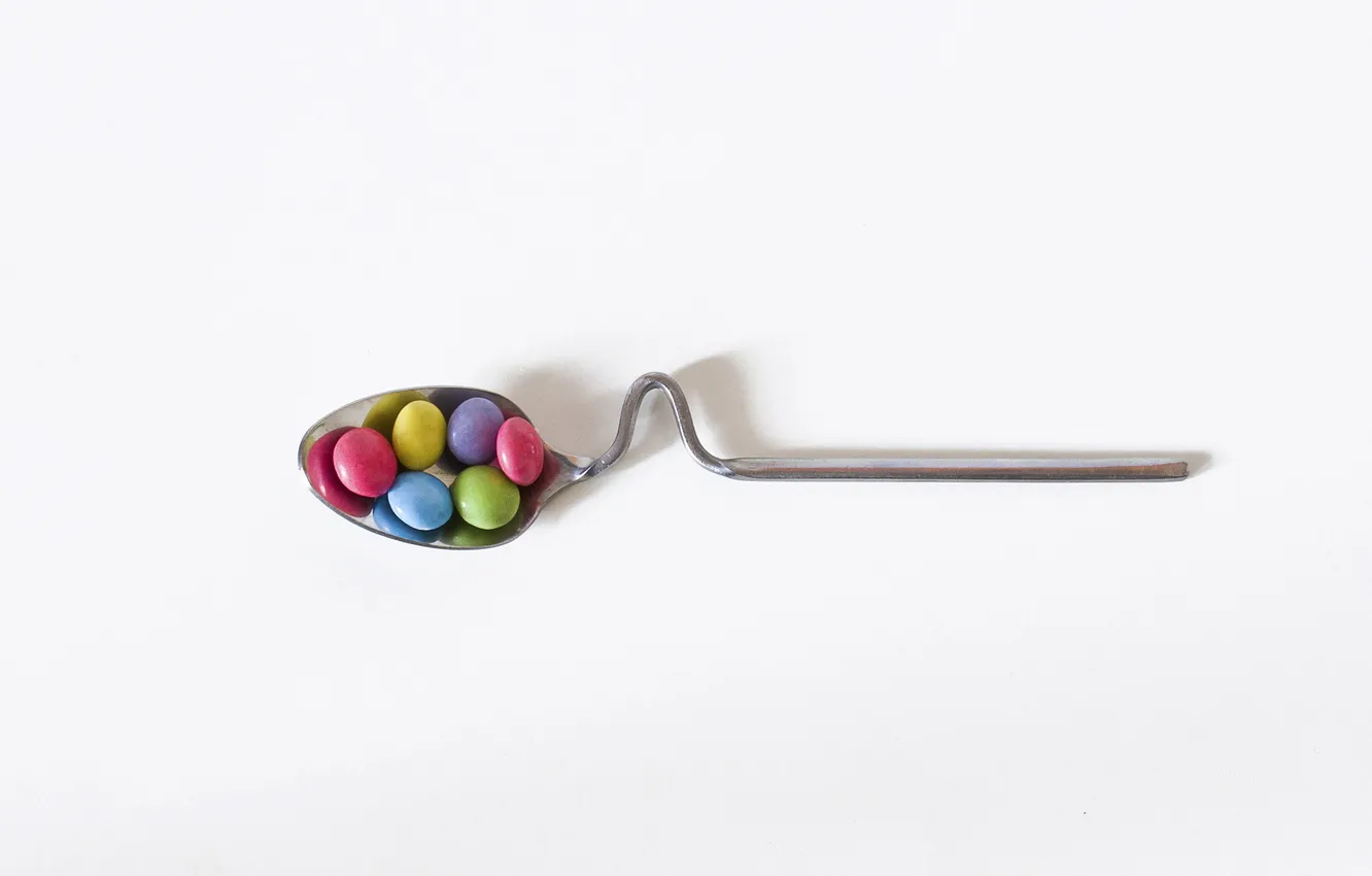 Photo wallpaper background, candy, spoon