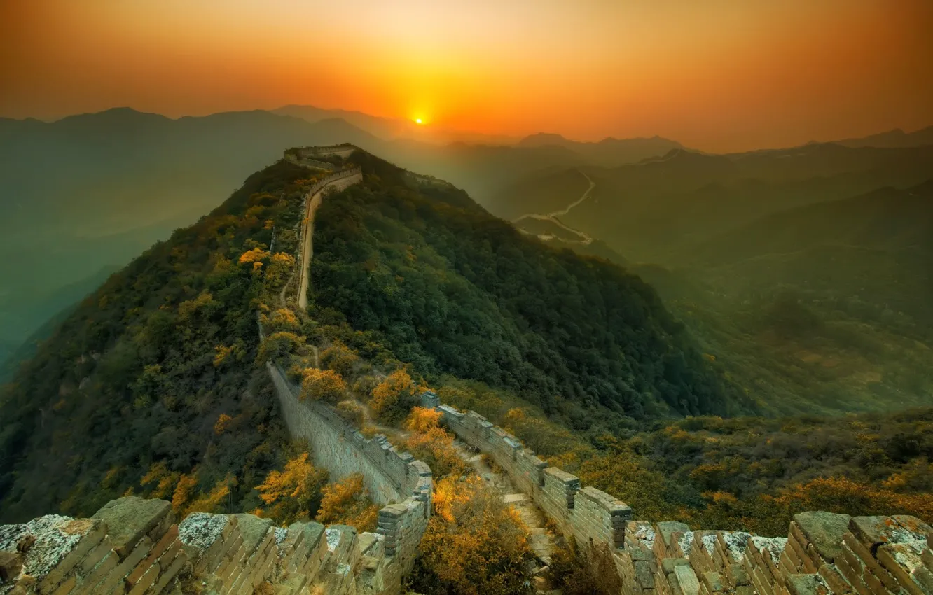 Photo wallpaper mountains, nature, China