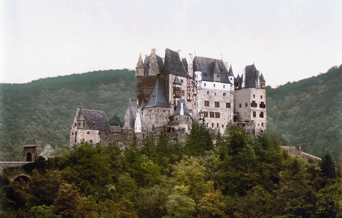 Photo wallpaper castle, Germany, ELTZ