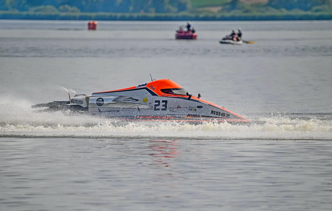 Photo wallpaper race, boat, speed
