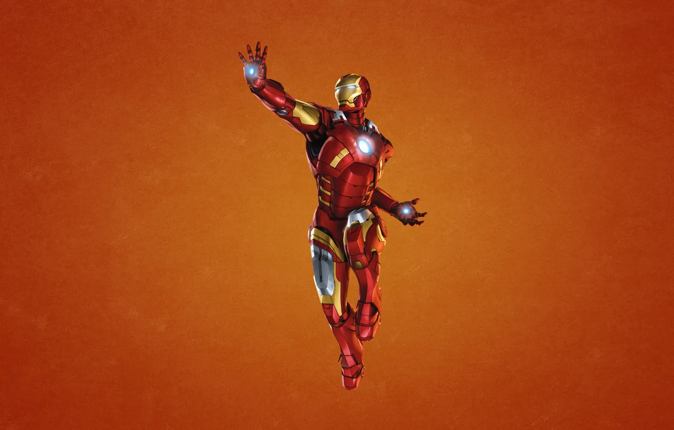 Photo wallpaper red, steel, iron man, marvel, comic, iron man, Tony stark