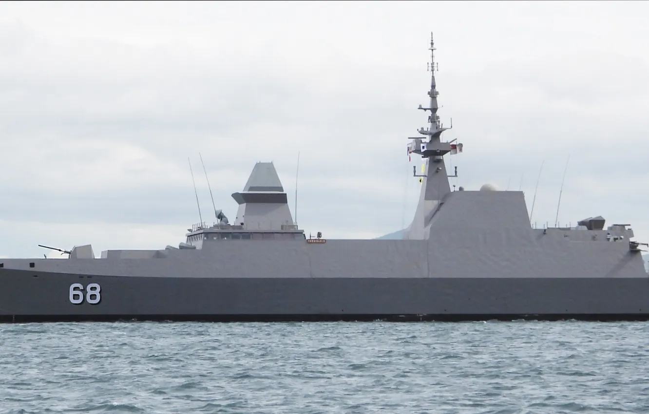 Photo wallpaper frigate, French Navy, RSS Formidable