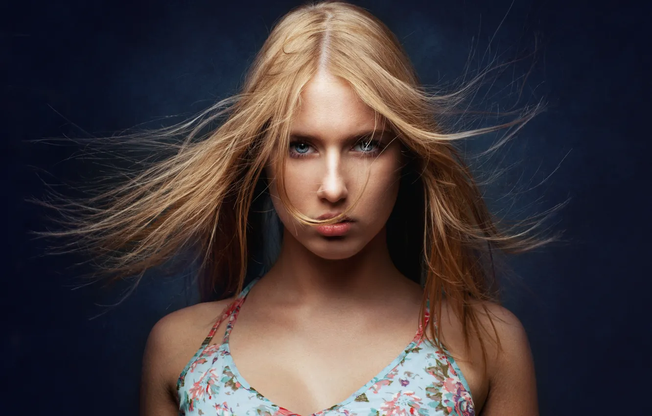 Photo wallpaper hair, portrait, stroke, Marina, Lashon Rise, art processing