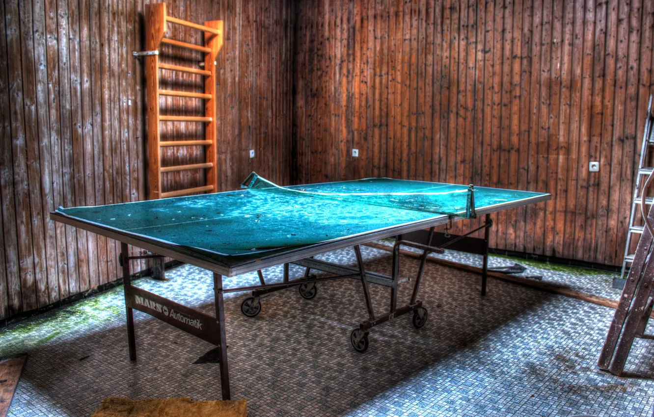 Photo wallpaper table, room, sport