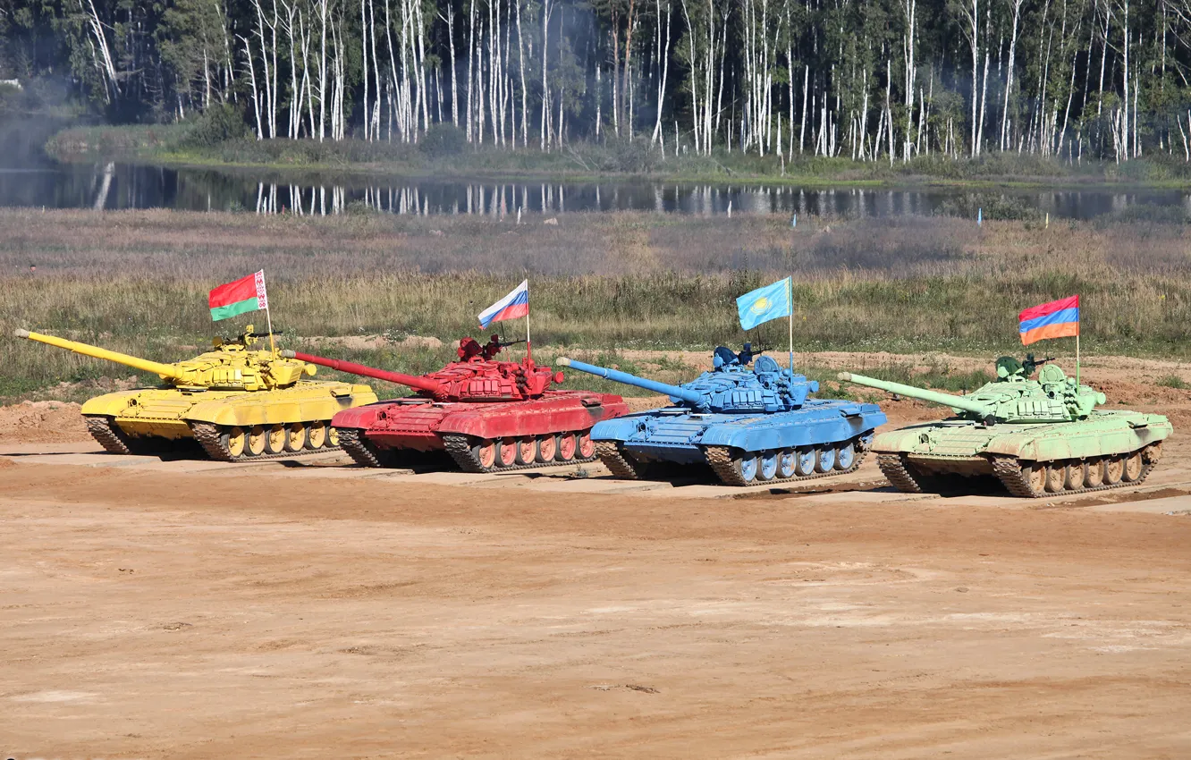 Photo wallpaper tank, Russia, T-72 B, nation