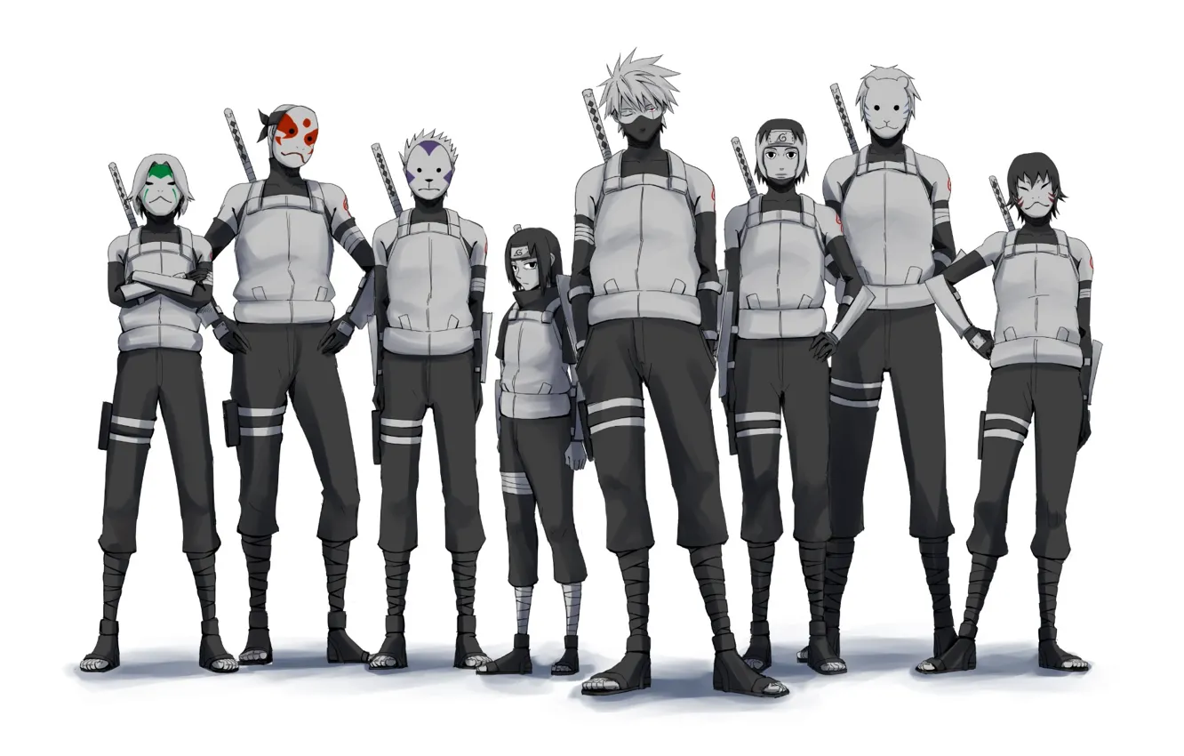 Photo wallpaper art, Naruto, Naruto, ninja, the ANBU