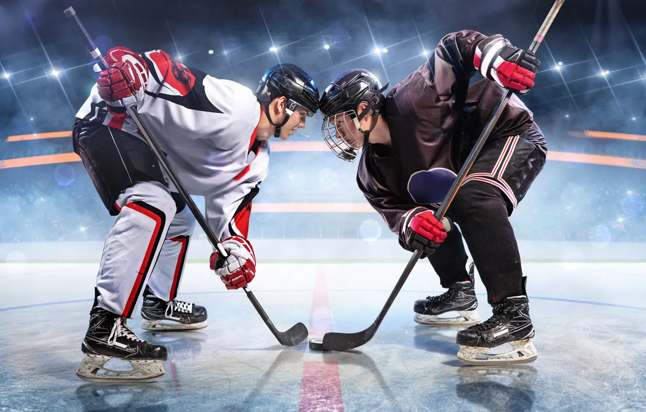 Photo wallpaper ice, goal, Male, pearls, Hockey, indoors, glove, Ice Hockey