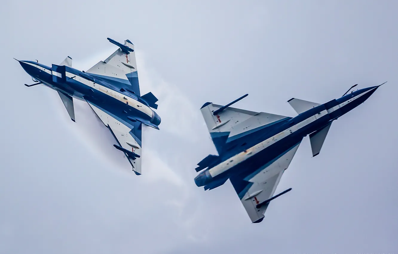 Photo wallpaper fighter, Chinese, multipurpose, weatherproof, Chengdu, J-10, Vladislav Perminov