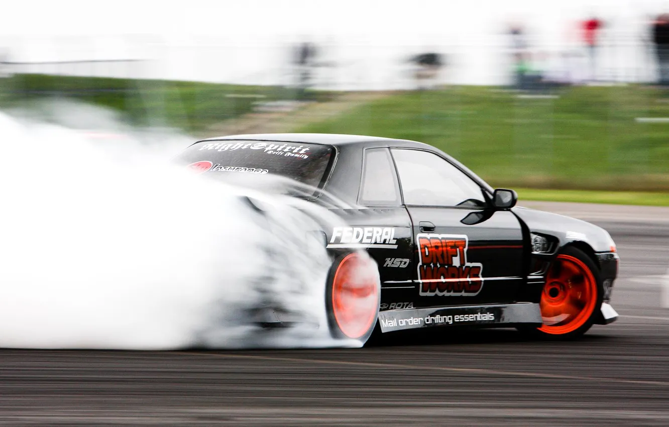 Photo wallpaper nissan, drift, R32, skyline