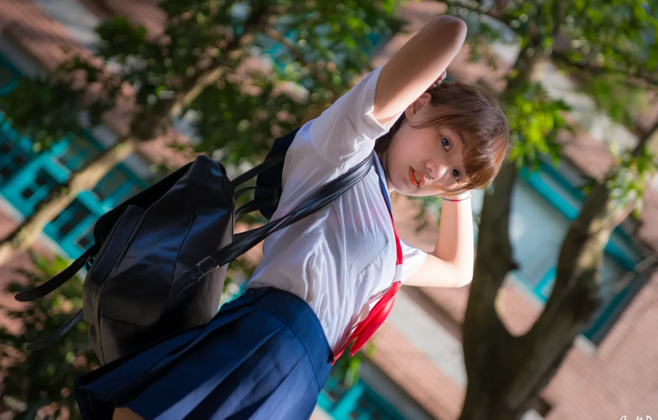 Photo wallpaper mood, asian, oriental, student