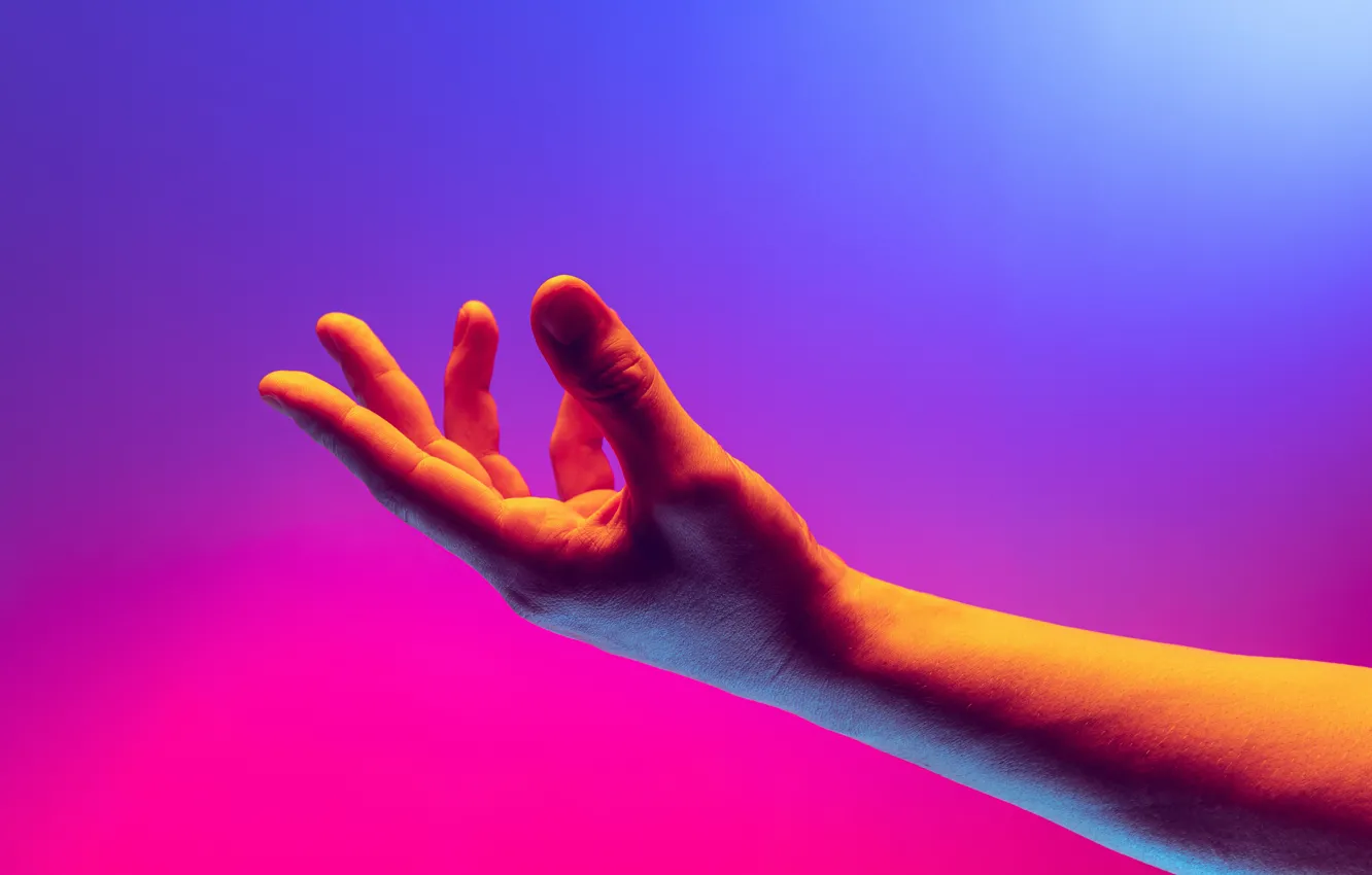 Photo wallpaper Wallpaper, hands, gesture