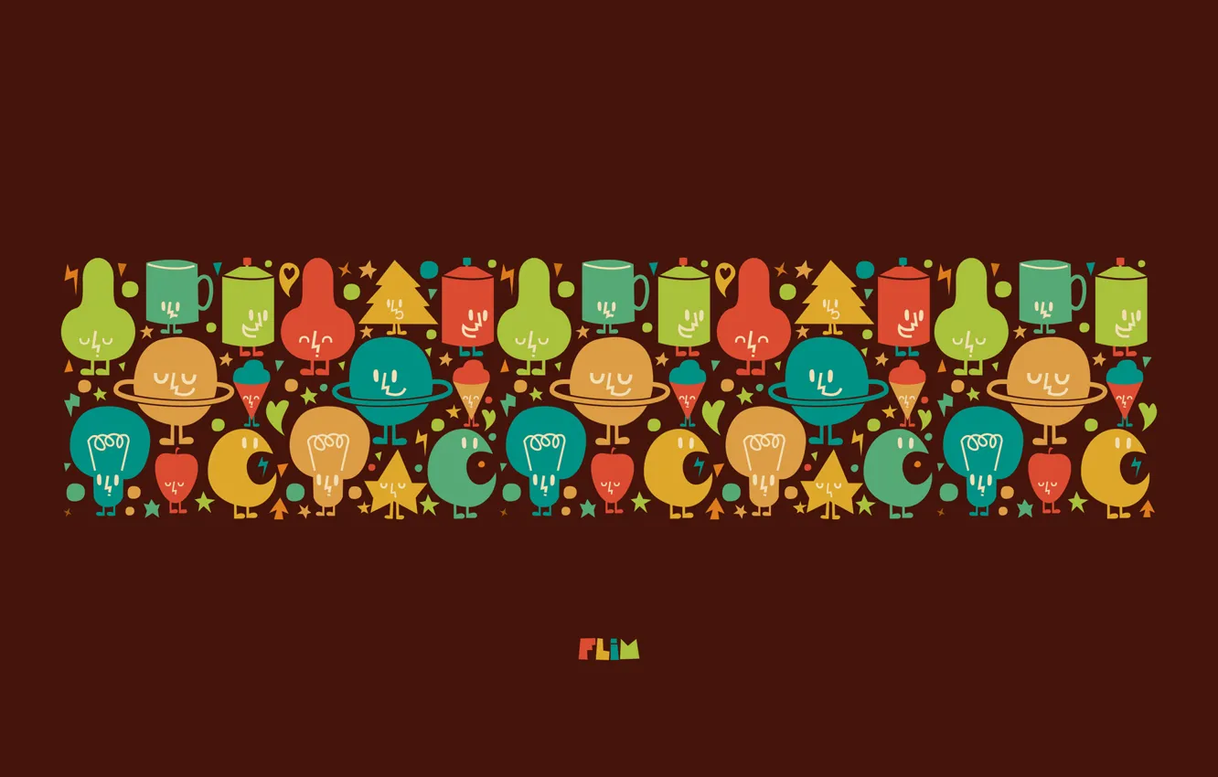 Photo wallpaper abstraction, pattern, paint, colors, garland, light bulb, patterns, 1920x1200