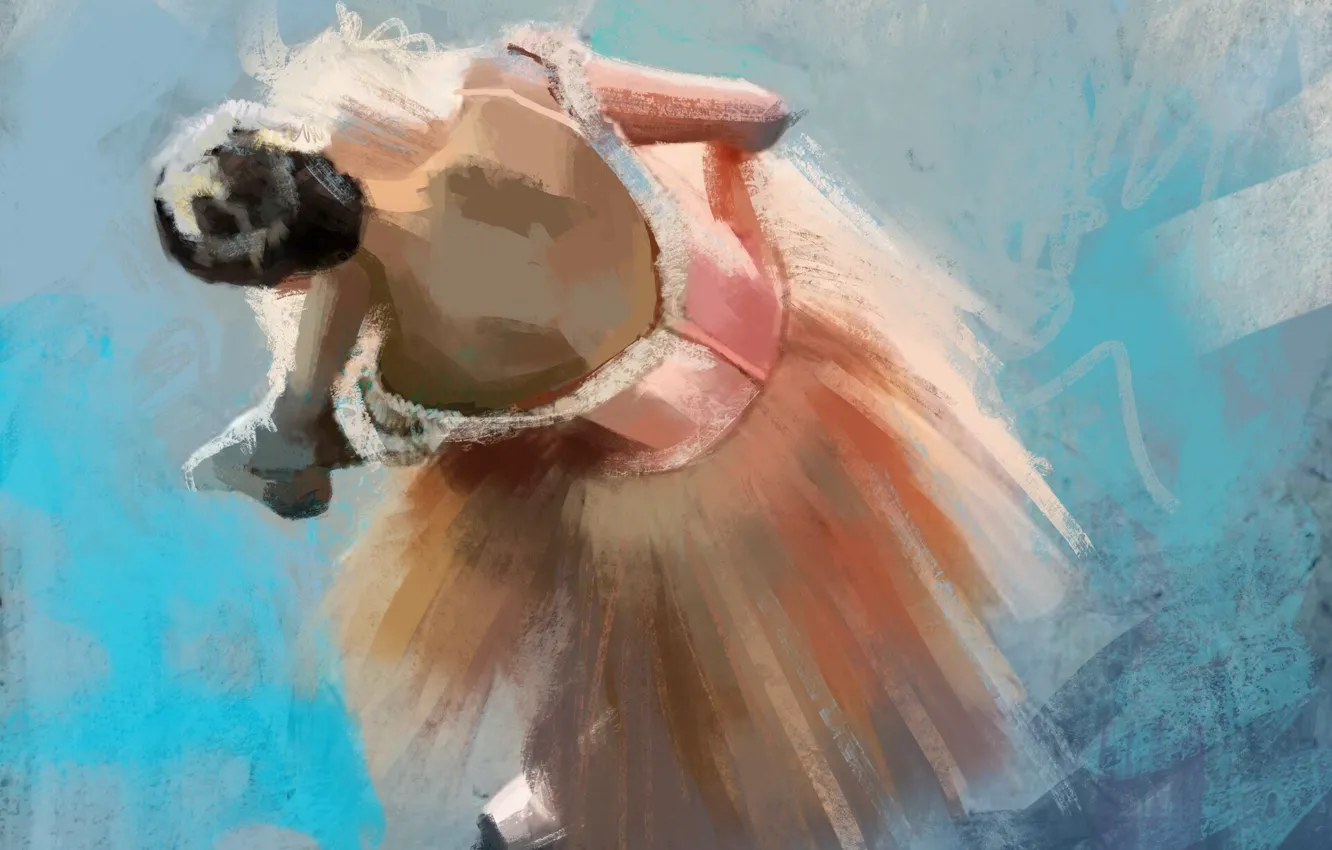 Photo wallpaper girl, dancing, ballerina, Victor Amle