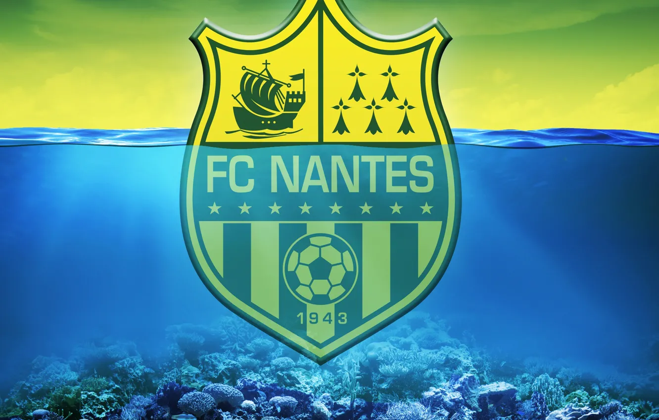 Photo wallpaper France, football, logo, FC Nantes, Sport