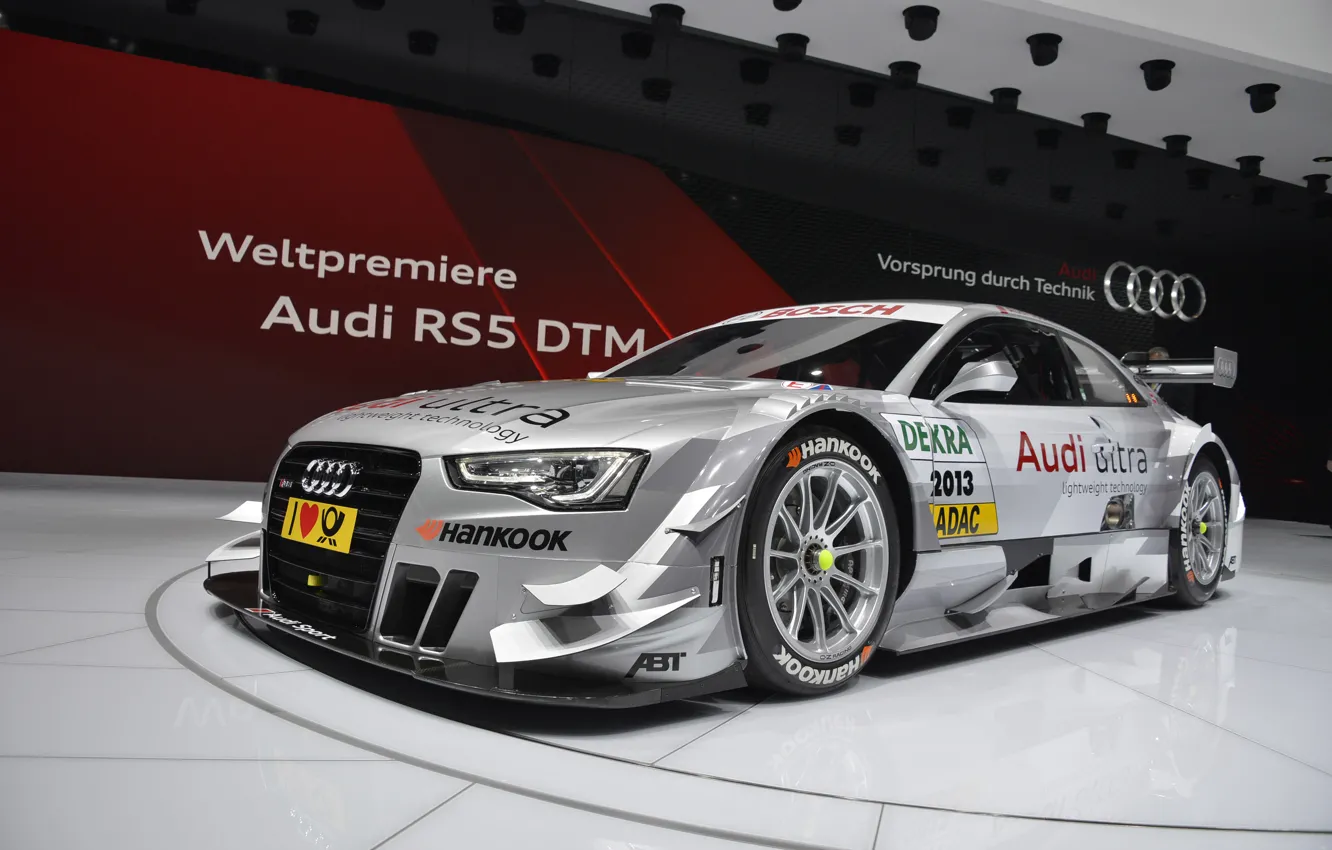 Photo wallpaper Audi, Audi, RS5, DTM, DTM, 2013, Geneva, Racecar