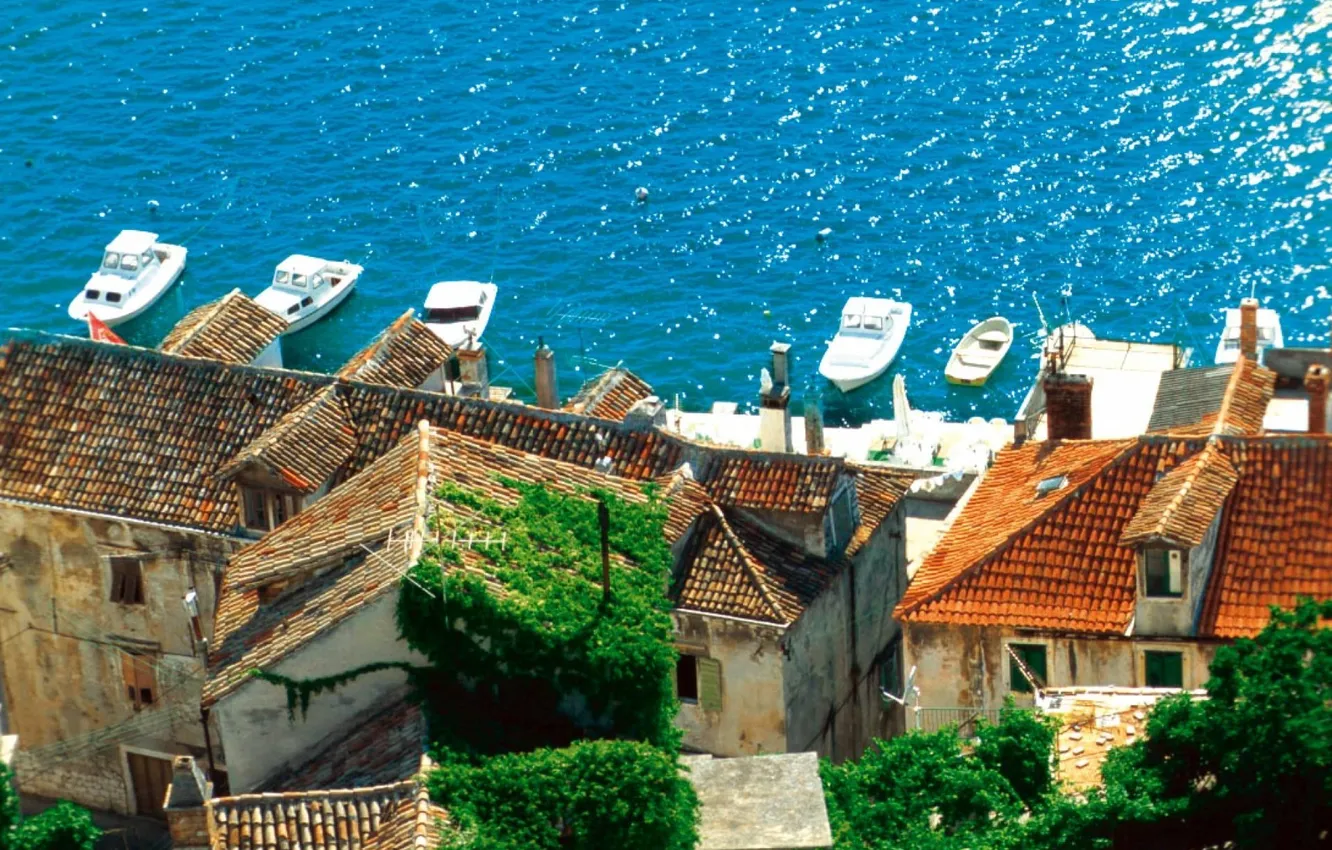 Photo wallpaper sea, Croatia, Adriatica, Sibenik