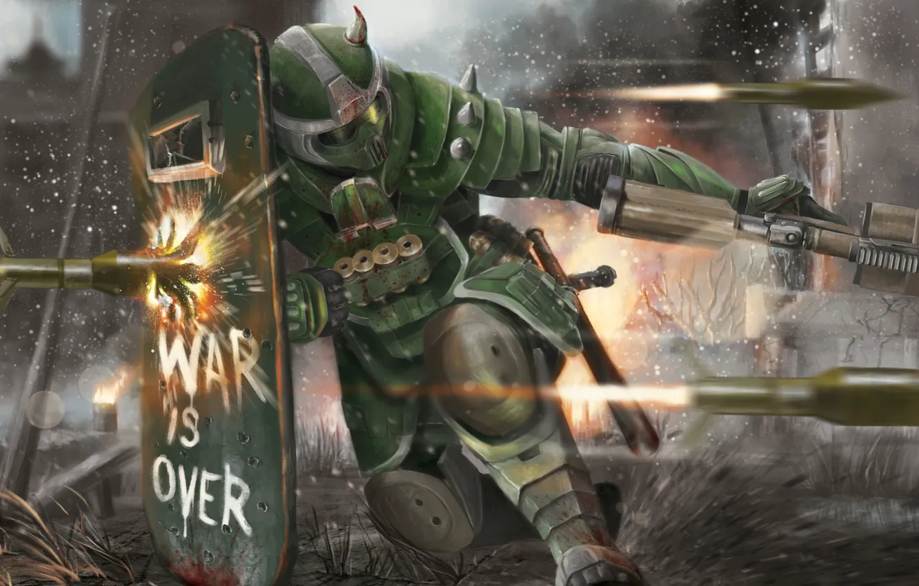 Photo wallpaper lights, shield, equipment, shell, Codename ALPHA