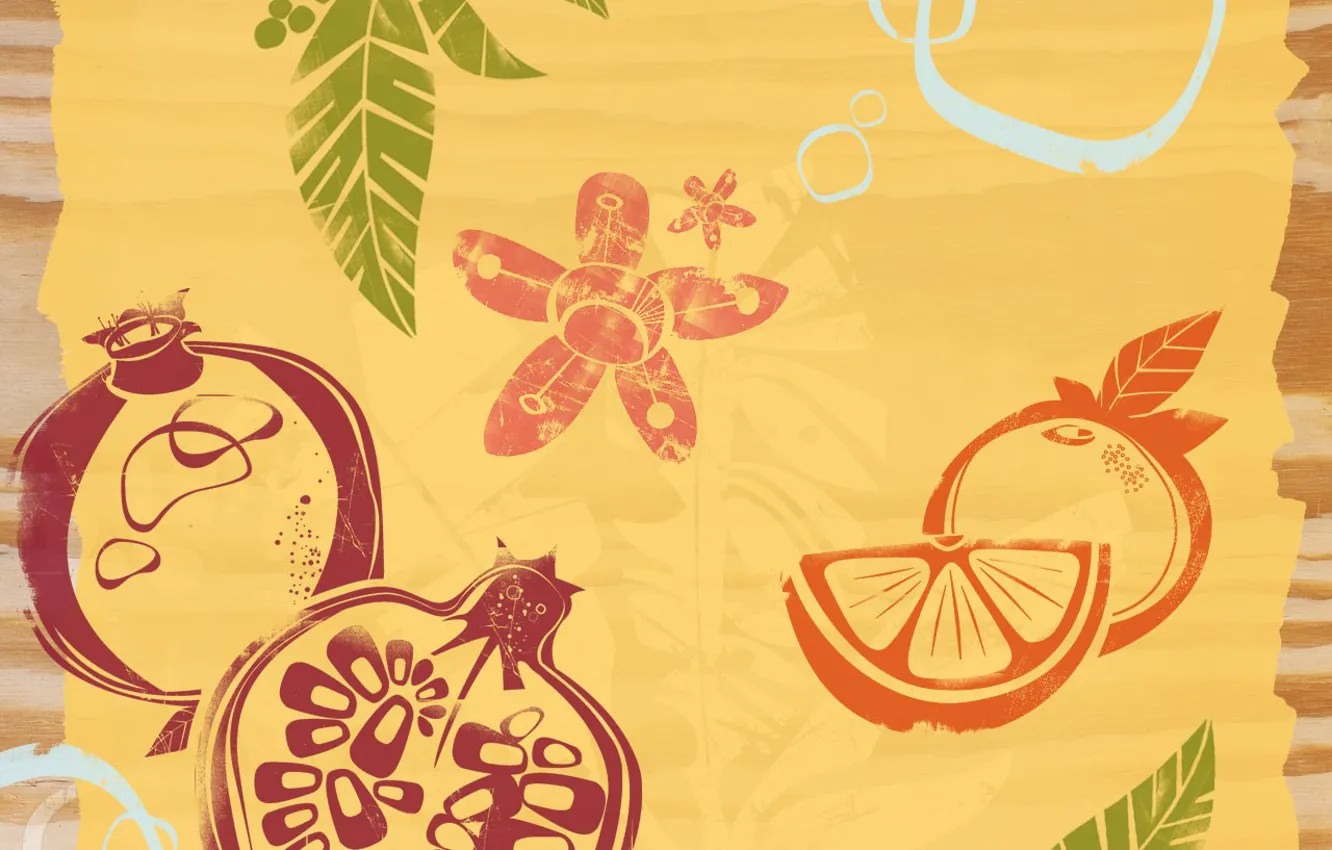 Photo wallpaper background, fruit