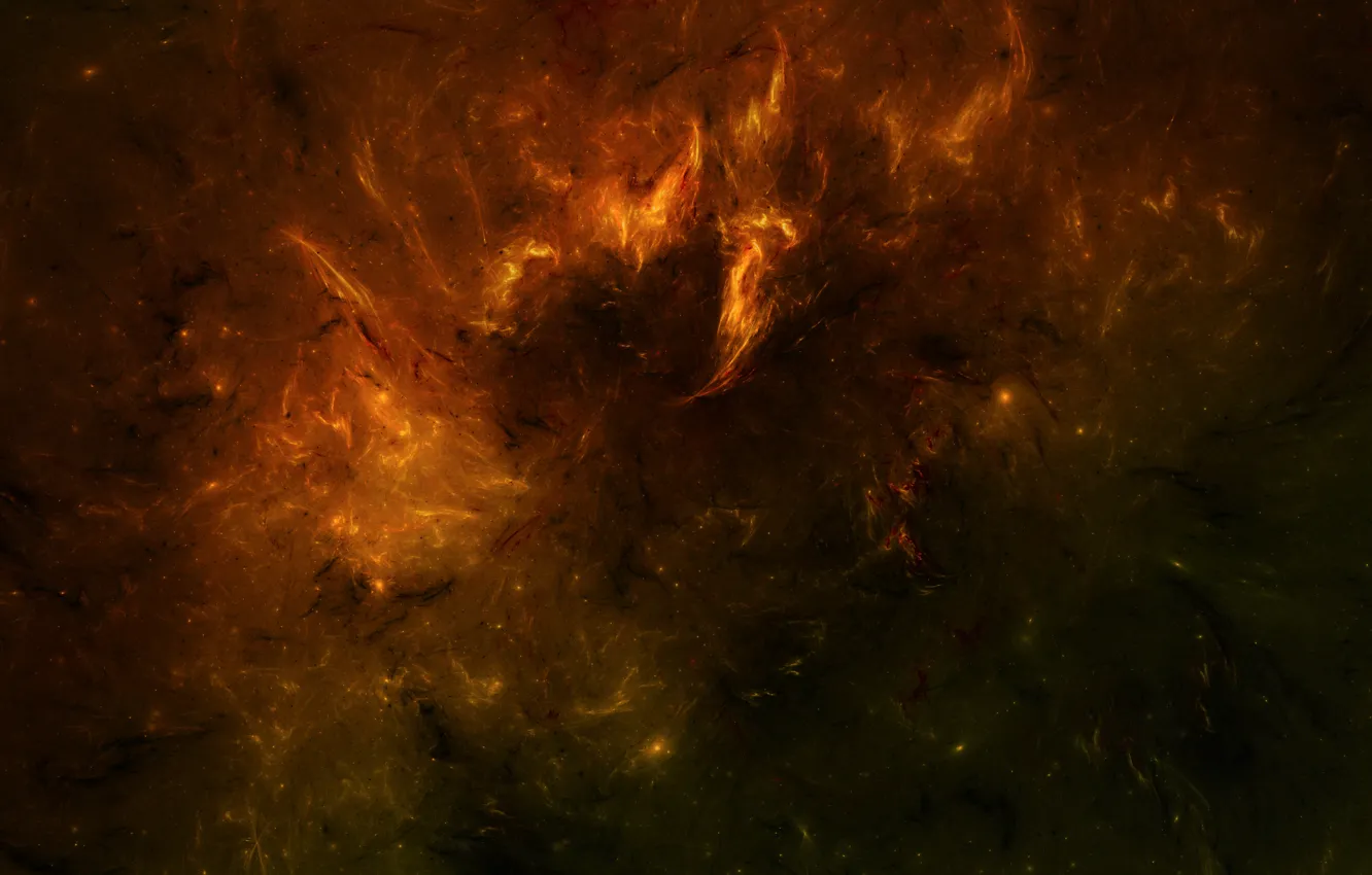 Photo wallpaper space, stars, nebula, burning, nebula