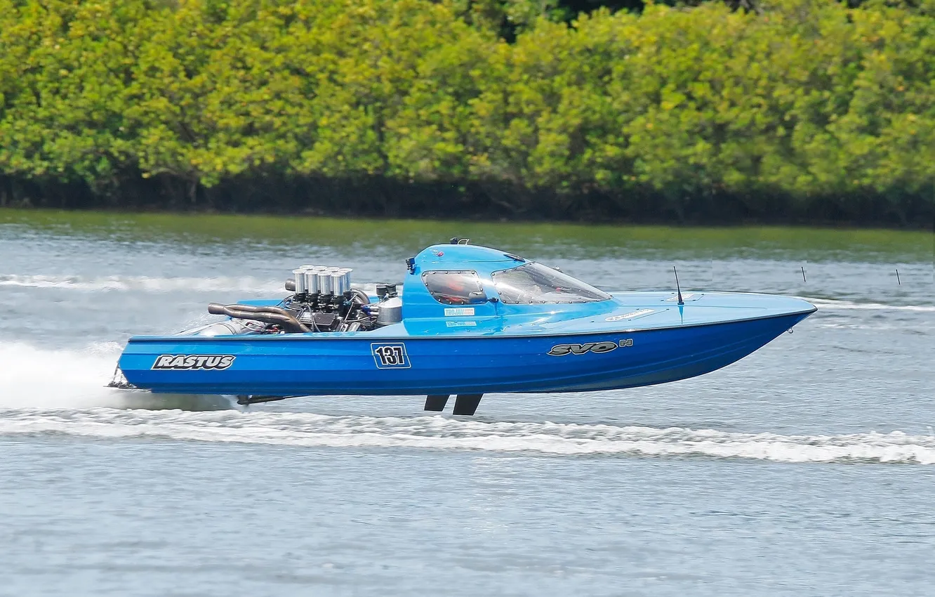 Photo wallpaper race, boat, speed