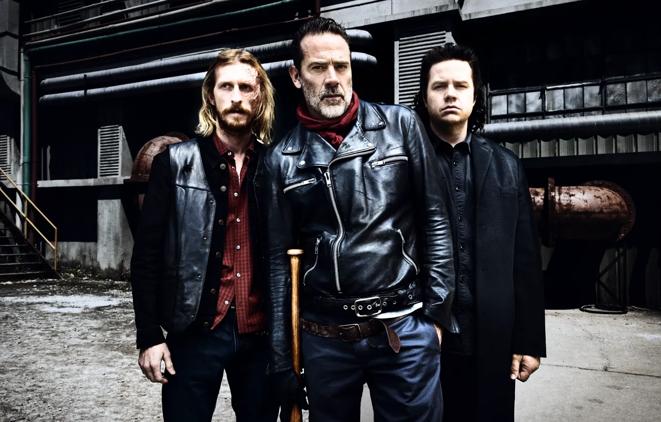 Photo wallpaper background, The Walking Dead, Dwight, Negan, Dr. Eugene, Season 8