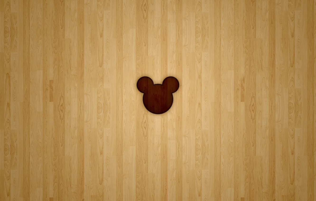 Photo wallpaper tree, mouse, mouse, Board, ears, silhouette, tree, Mickey Mouse