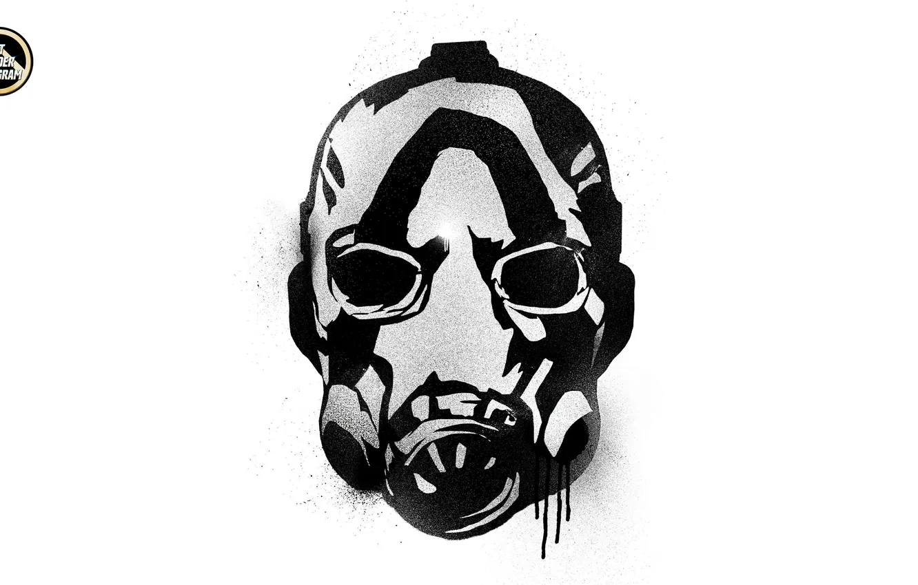 Photo wallpaper mask, Borderlands, Graffitti