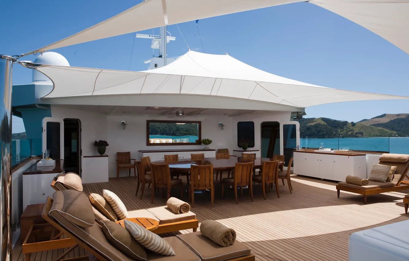 Photo wallpaper design, style, interior, yacht, deck, Suite