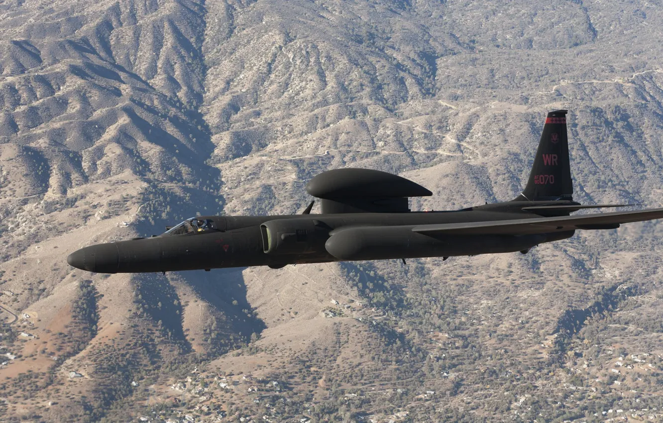 Photo wallpaper flight, landscape, tall, scout, strategic, Lockheed U-2, «Dragon Lady»