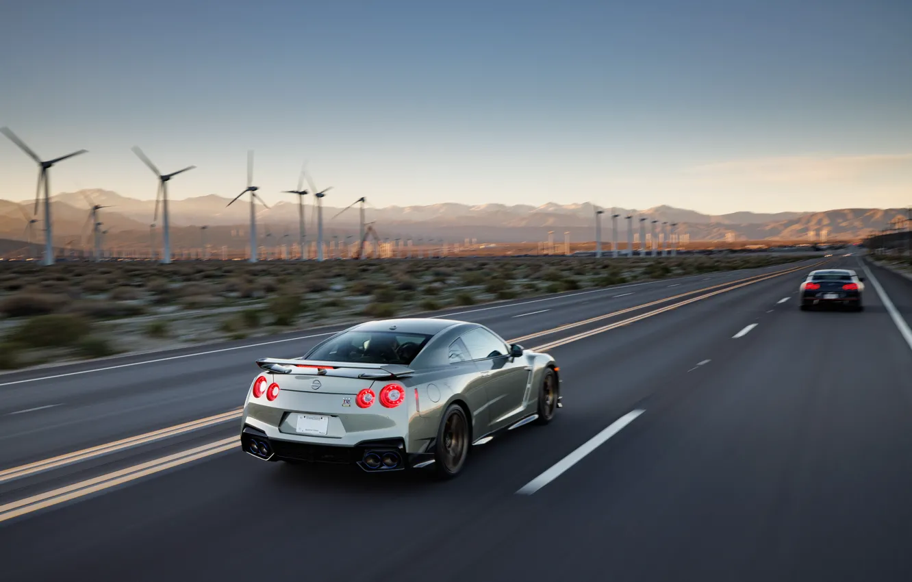 Photo wallpaper Nissan, GT-R, road, speed, R35, 2023, Nissan GT-R T-spec