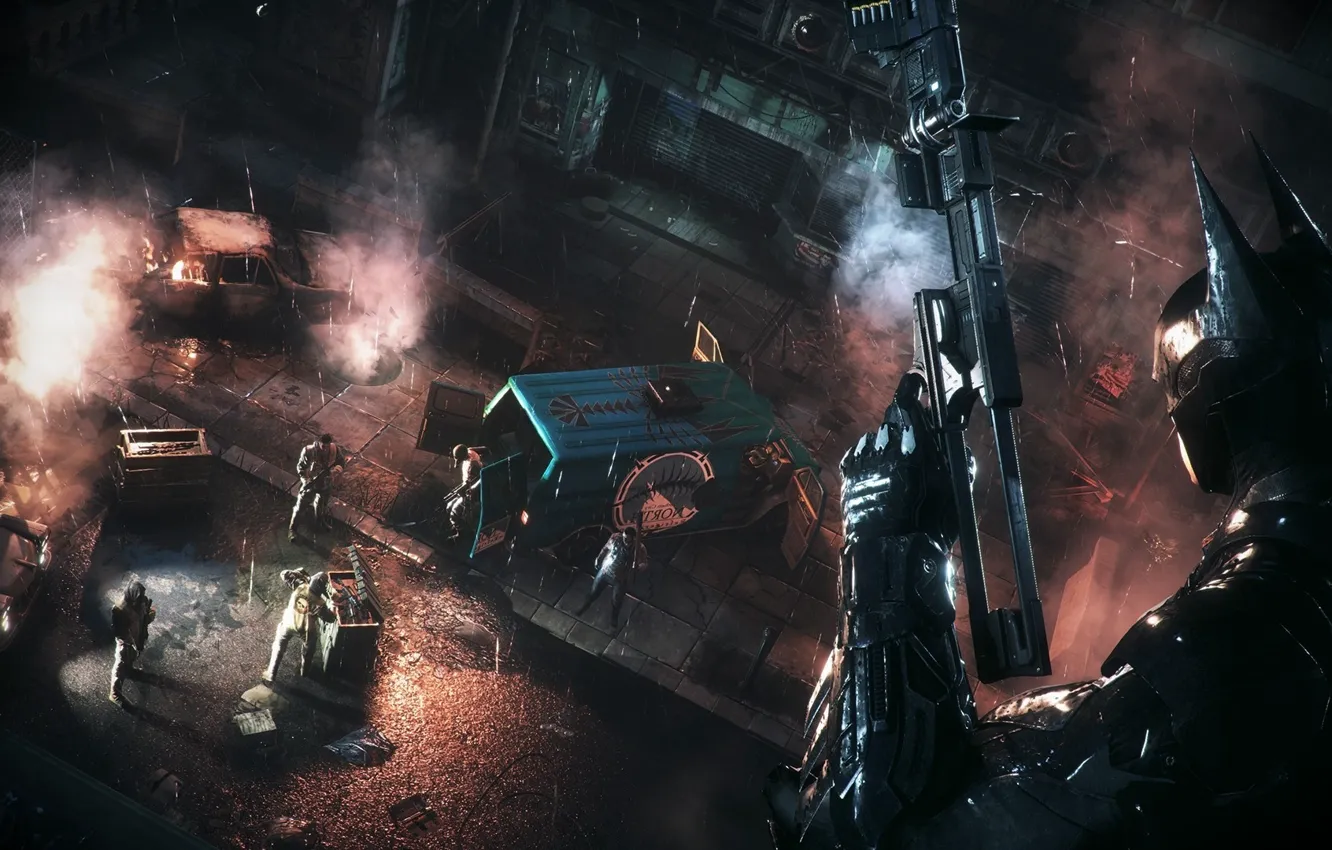 Photo wallpaper Gopnik, Batman Arkham Knight, DCcomics