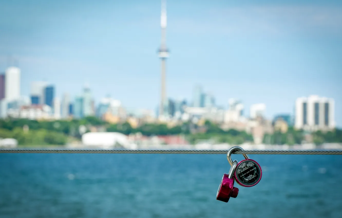 Photo wallpaper summer, love, Canada, skyline, sky, lake, romantic, couple