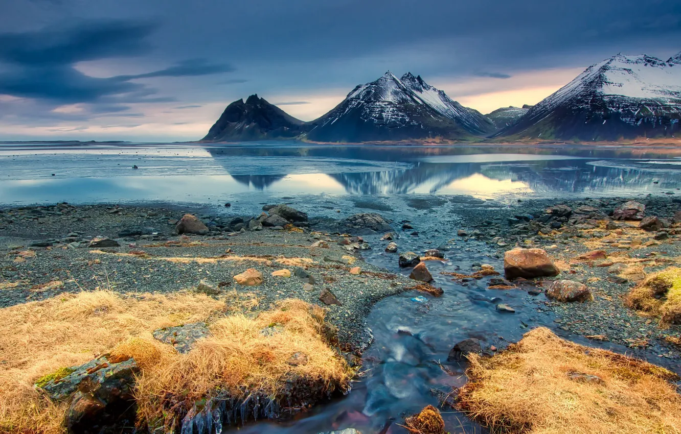 Photo wallpaper Iceland, Cold, Seascape