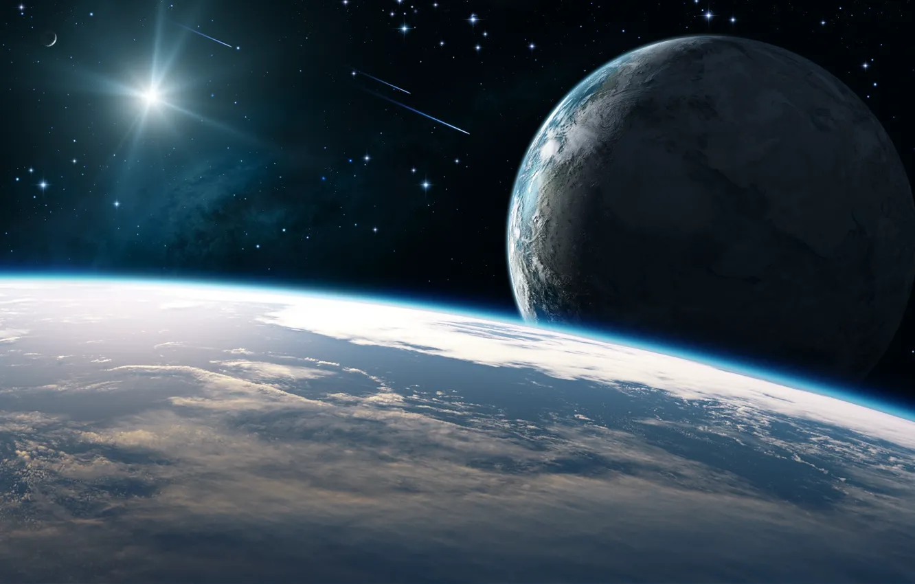 Photo wallpaper space, art