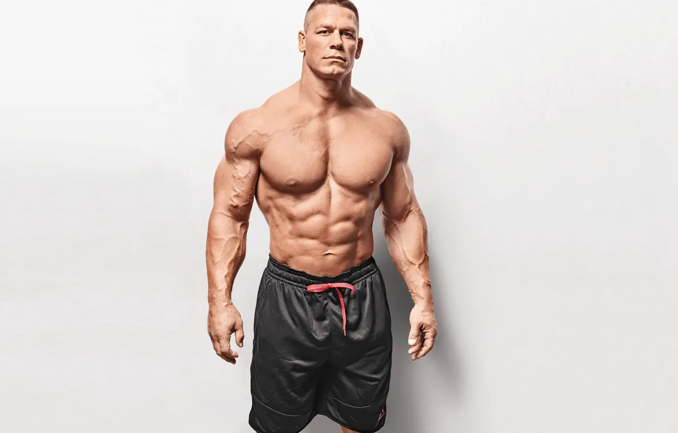 Photo wallpaper pose, shorts, actor, torso, muscle, muscle, wrestler, press