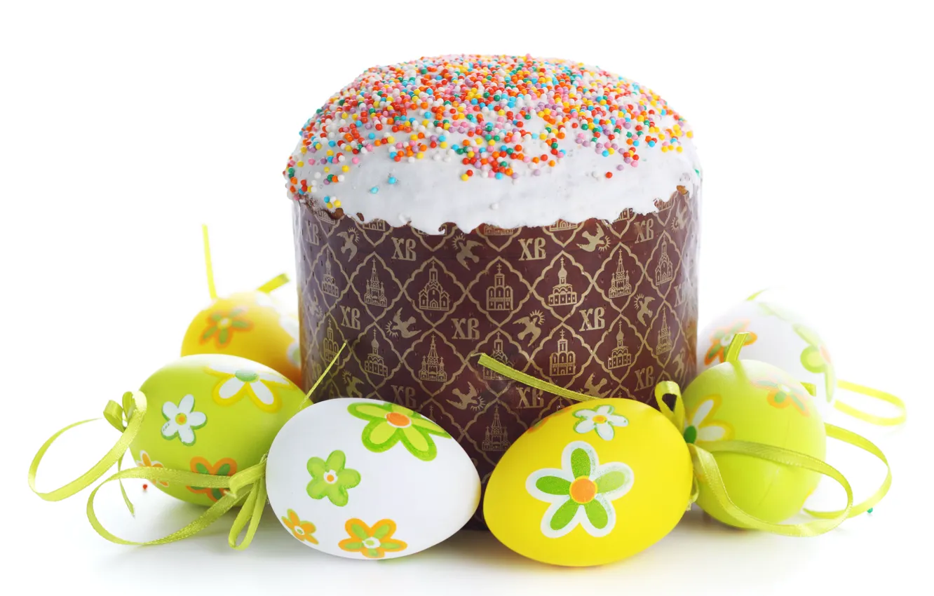 Photo wallpaper Easter, Eggs, Food, Cake, eggs, Holidays, Cakes
