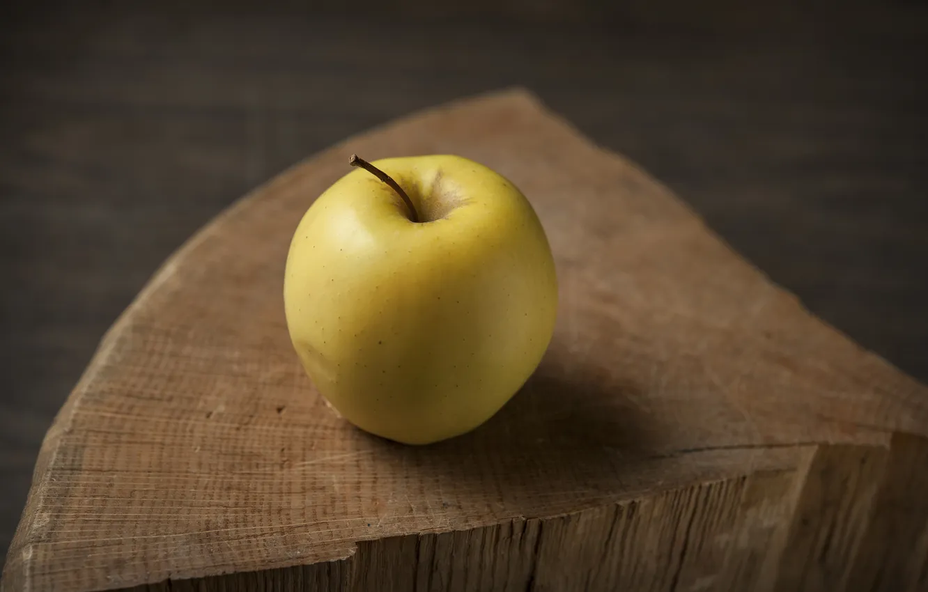 Photo wallpaper yellow, apples, fruit
