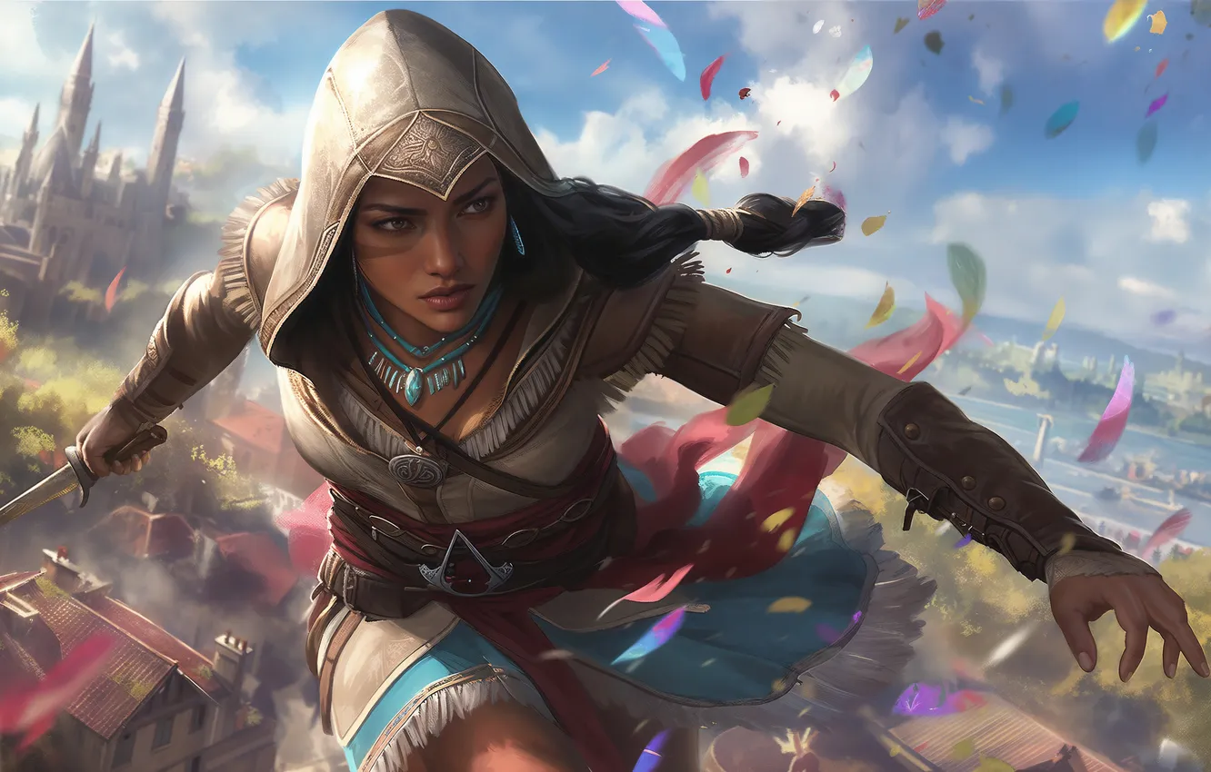 Photo wallpaper games, Pocahontas, creed