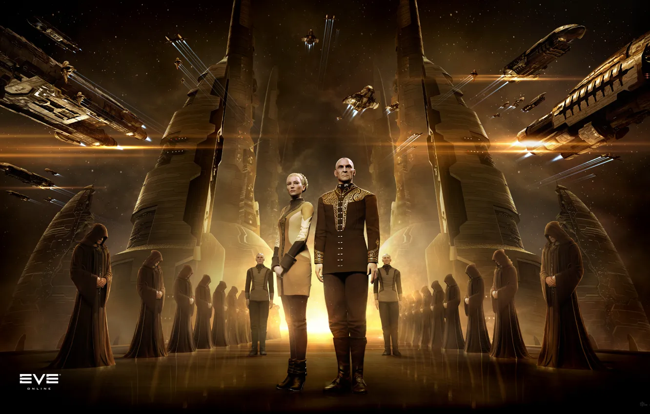 Photo wallpaper space, space, eve online, CCP Games, New Eden, Amarr